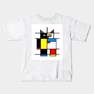 Abstract Cat Kids T-Shirt